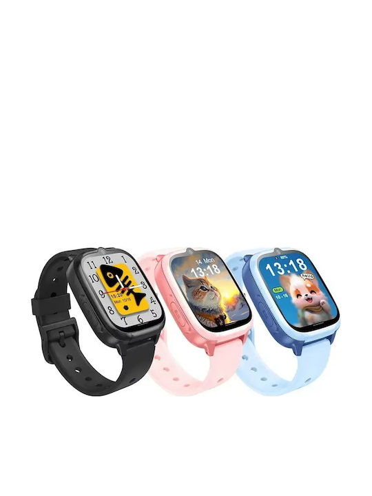 Nubki Kinder-Smartwatch 4G mit Kamera Schwarz