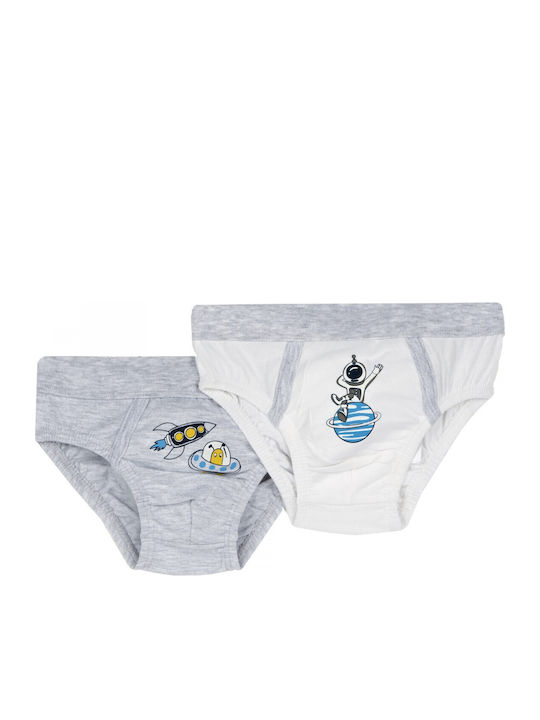 Chicco Set Kids Panties White-Grey 2 Pieces