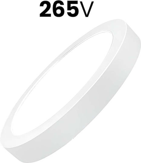 Avizar Panou LED Rotund 18W 220×220mm Design Ultra-subțire Elegant Alb