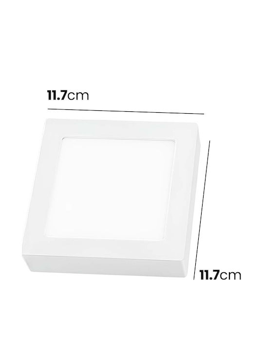 Avizar Panou LED Rotund 25W Încastrat Montaj Pe Tavan Design Modern Alb