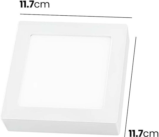 Avizar Round Led Light Panel 25w Recessed Ceiling Mount Modern Design White