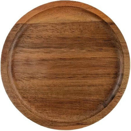 Alista Home Πιάτο Ρηχό Ξύλινο Μπεζ 15cm