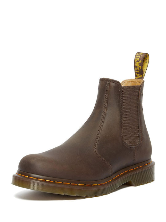 2976 Ys Δερμάτινα Ανδρικά Chelsea Μποτάκια Dark Brown