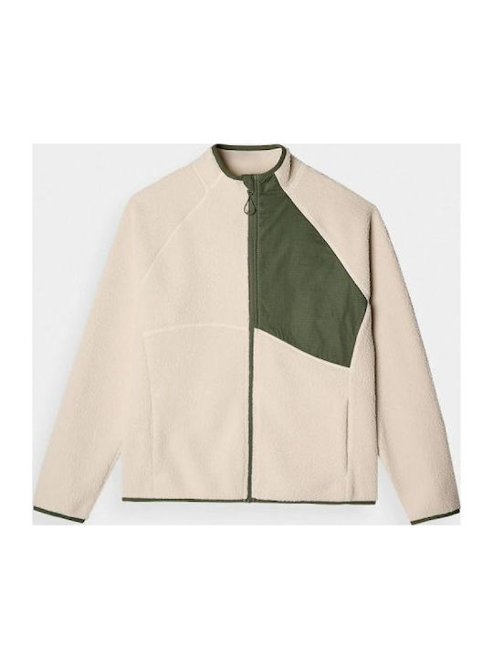 Women's Cardigan In Beige Colour