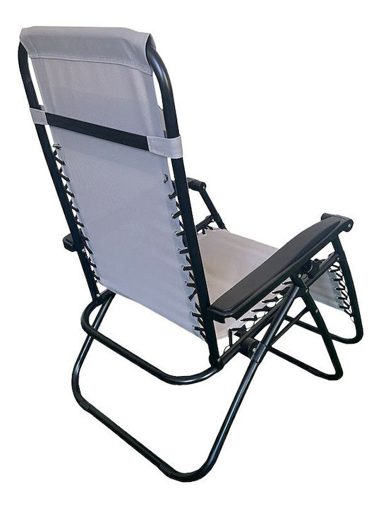 Outdoor Armchair Metallic Mirka Anthracite-Black
