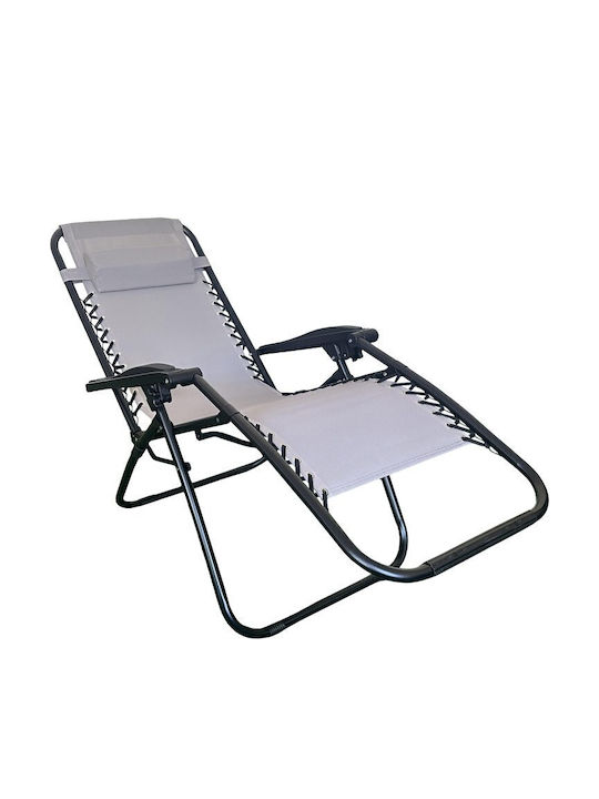 Outdoor Armchair Metallic Mirka Anthracite-Black