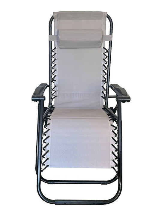 Outdoor Armchair Metallic Mirka Anthracite-Black