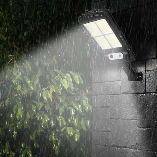 Avizar 10w Solar Led Outdoor Light Ipx4 Waterproof Motion Sensor Black