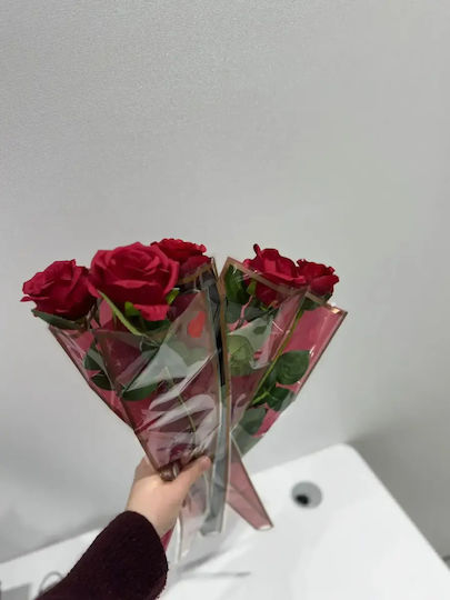 Ein Eindrucksvolles Langes Rote Rose