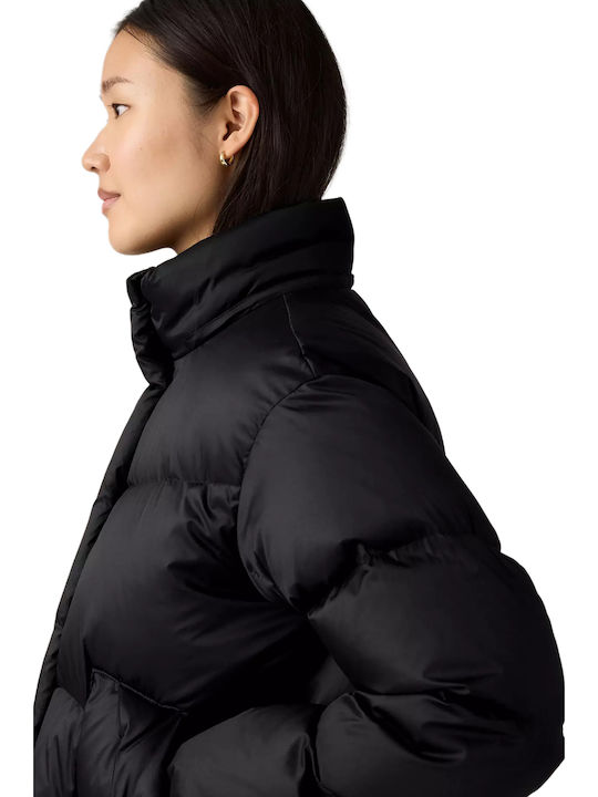 Bubble Κοντό Γυναικείο Puffer Μπουφάν για Χειμώνα Black