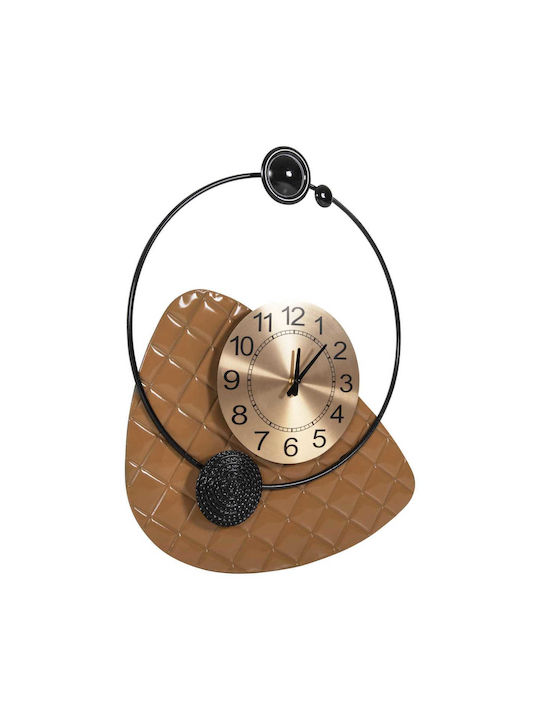 Metallic Gold Wall Clock 50x63cm
