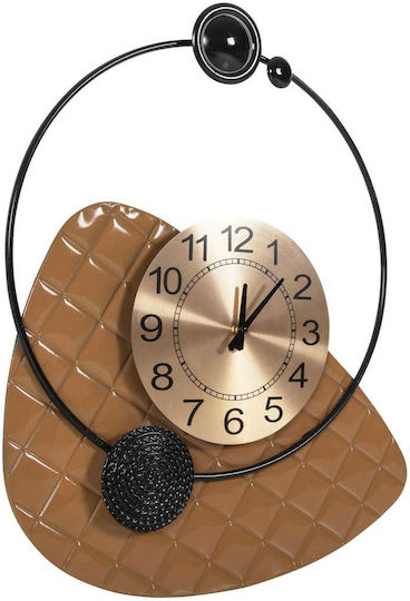 Metallic Gold Wall Clock 50x63cm