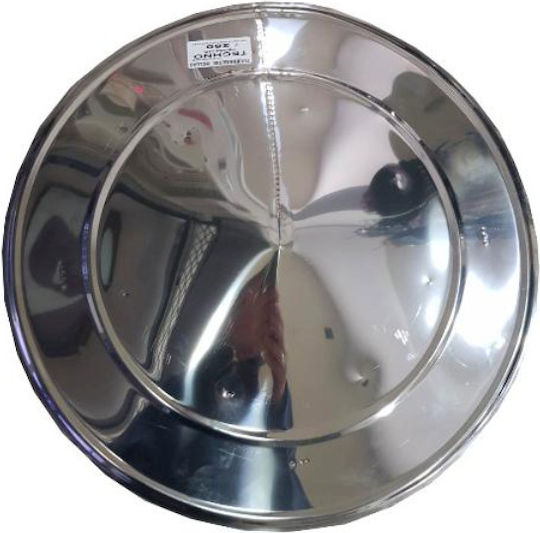 Inox Shell Kaminrohr Antiviento Schwerer Typ Aisi 304 Ba Antimagnetisch 33 X 33