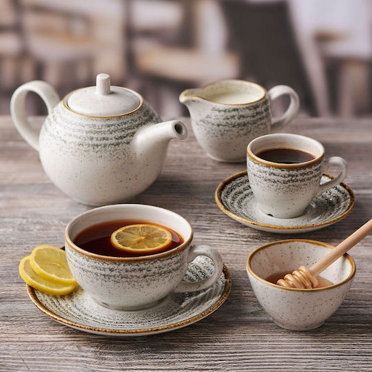 Churchill 1795 Porcelain Gray Tea Set 2 Pieces