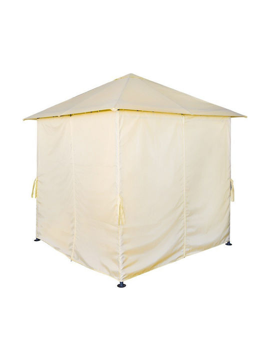 Pakketo Gazebo de Grădină Negru 2.5x2.5m
