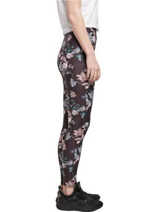 Γυναικείο Μακρύ Κολάν Black Soft Flower