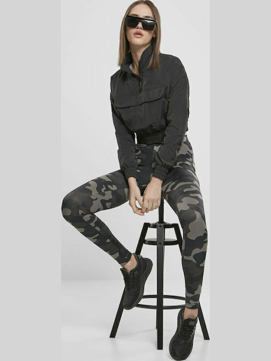 Обучение Женски Дълга легинси Високоталирани Dark Camo