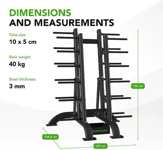 Tunturi Βάση Αποθήκευσης Rack Aerobic Pump Σet Pro 30 Σετ 1/2