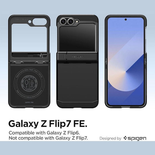 Spigen Tough Book Πλαστικό Μαύρο (Galaxy Z Flip6 / Z Flip7 FE)