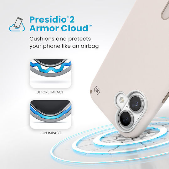 Speck Presidio2 Back Cover Πλαστικό Μπεζ (iPhone 16)