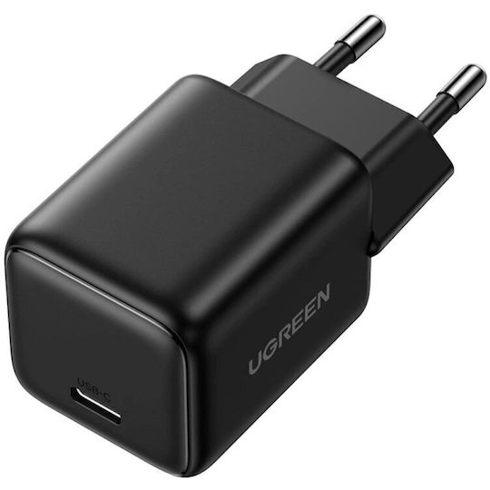 Ugreen Charger Without Cable GaN with USB-C Port 30W Power Delivery / Quick Charge 4.0 Blacks (X513)