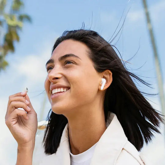 Edifier X2 Plus Earbud Bluetooth Handsfree Ακουστικά με Αντοχή στον Ιδρώτα και Θήκη Φόρτισης Λευκά