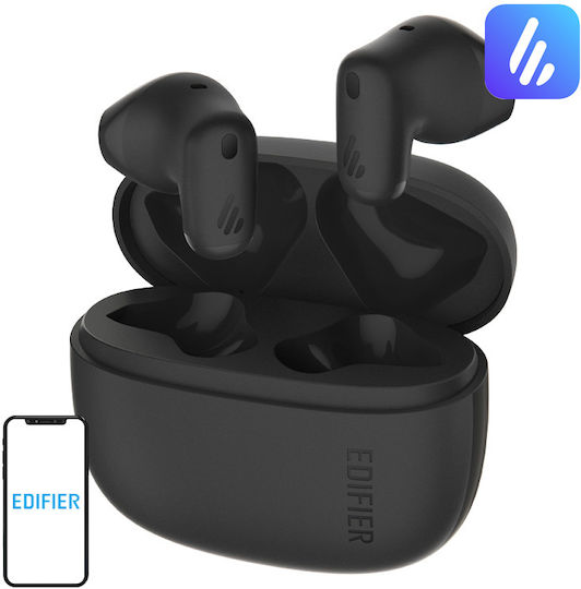 Edifier X1 Lite Earbud Bluetooth Handsfree Earphones with Sweat Resistance and Charging Case Black