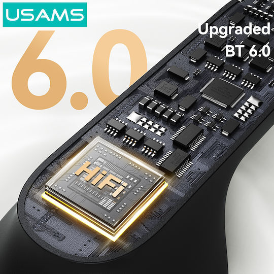 Usams E05 In-ear Bluetooth Handsfree Căști cu Carcasă de Încărcare Negru