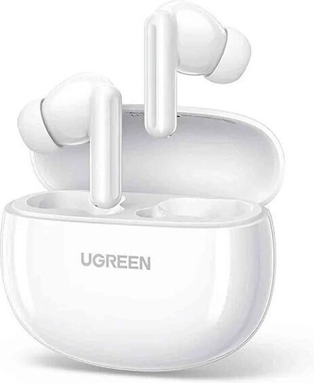 Ugreen P3 In-ear Bluetooth Handsfree Ακουστικά με Θήκη Φόρτισης Λευκά