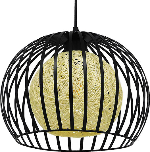 GloboStar Carter Pendant Light Black 28x23cm