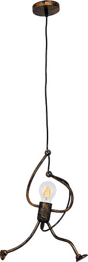 GloboStar Little Man Pendant Light Brown 20x40cm