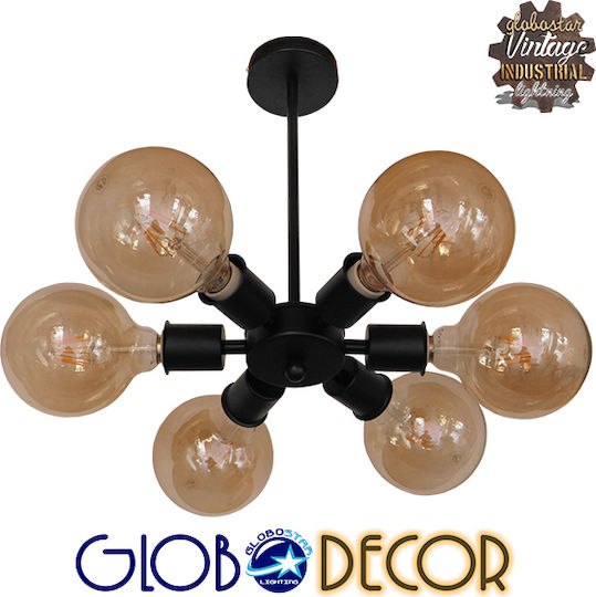 GloboStar Confor Pendant Light Black 24x32cm