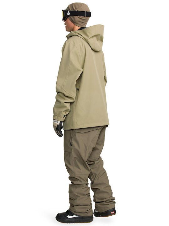 Volcom Roan G1352608-MIL Men's Dungarees for Ski & Snowboard Beige