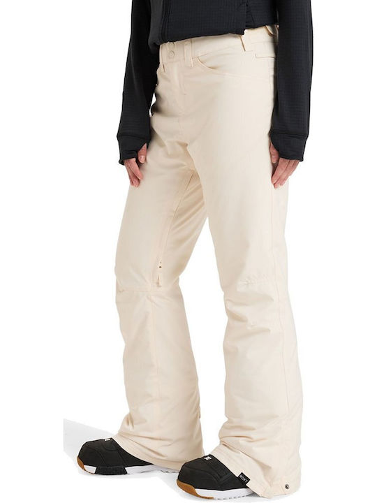 Roxy Snow Backyard ERJTP03277-TDQ0 Women's Trousers for Ski & Snowboard Beige