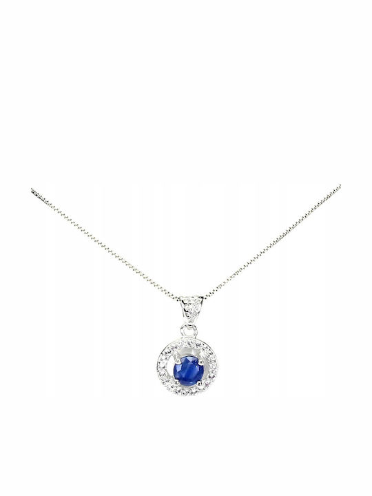 925 Necklace Blue Sapphire Kanchanaburi Topaz 925 Necklace Blue Sapphire Kanchanaburi Topaz