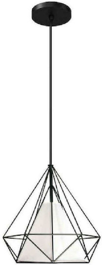 Powertech Κρεμαστό Φωτιστικό Λευκό 27x30εκ.
