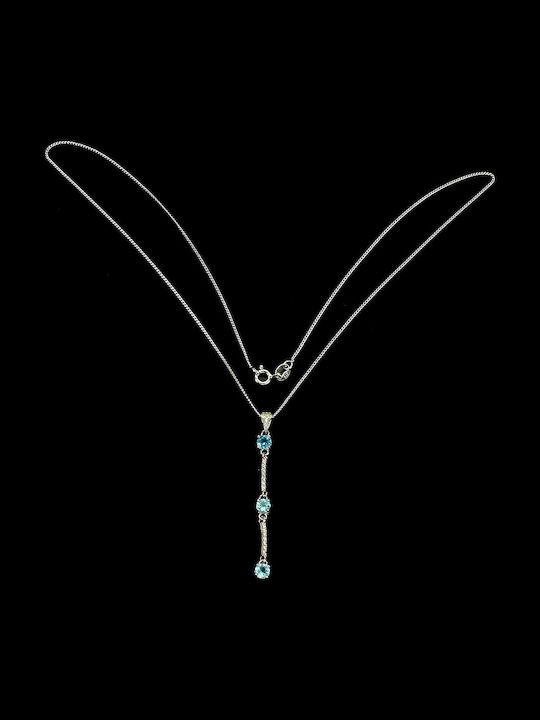 925 Silver Necklace Natural Apatites Beautiful 15 925 Silver Necklace Natural Apatites Beautiful 15