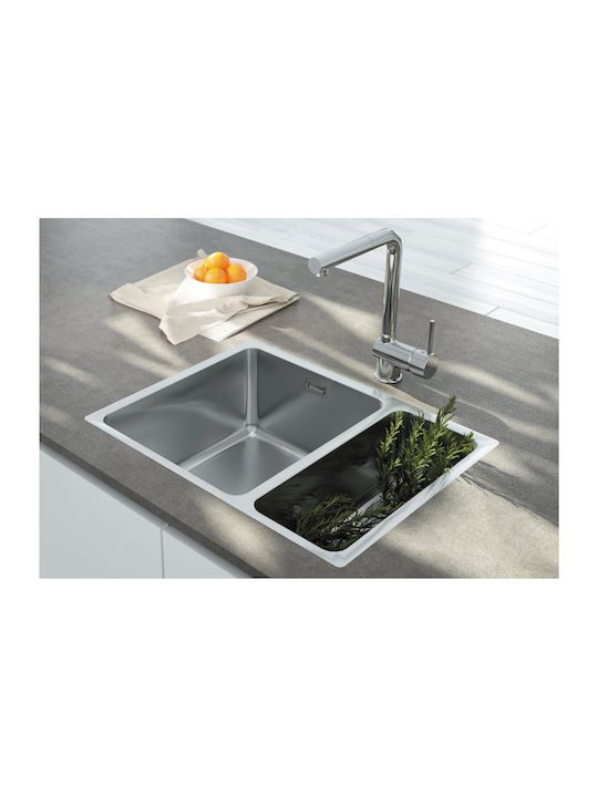 Deante Chiuvetă Sub Masă Inox Satinat cu Baterie M58xL44cm Gri