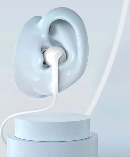 Dudao X3+ In-ear Handsfree Earphones with USB-C Plug White