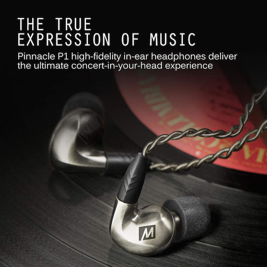 Mee Audio Pinnacle In-ear Handsfree Headphones with Connector 3.5mm Gray