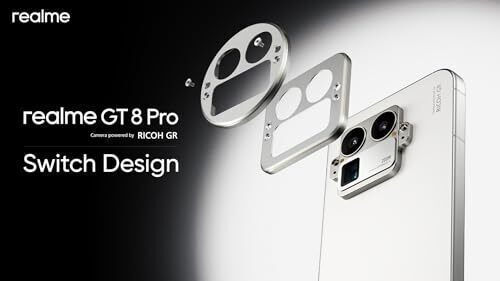 Realme Протектор за камера Метална Рамка Бял за Realme GT8 Pro
