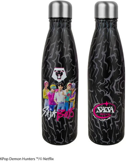Cinereplicas Saja Boys - K-Pop Demon Hunters Kids Water Bottle Thermos K-Pop Demon Hunters Stainless Steel 500ml