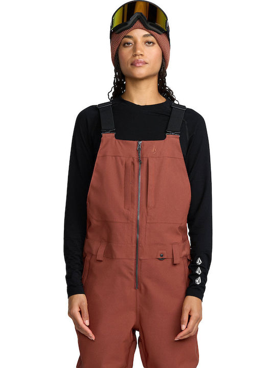Volcom Swift H1352606-HEN Γυναικεία Σαλοπέτα Σκι & Snowboard Καφέ