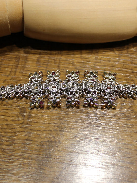 Silver Bracelet Natural Sapphires Certificate 1