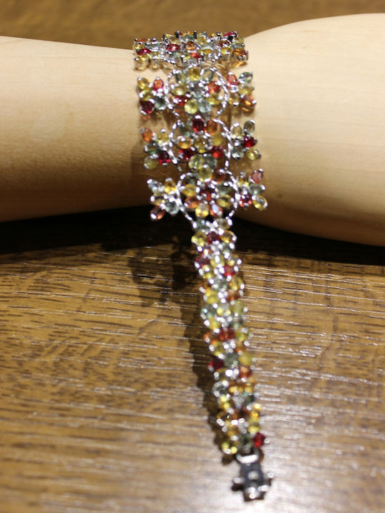 Silver Bracelet Natural Sapphires Certificate 1