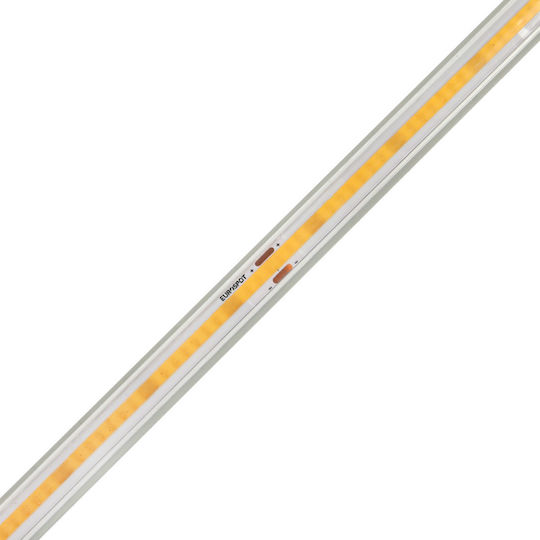 Eurospot Waterproof LED Strip 220V Natural White Light 5m COB Type