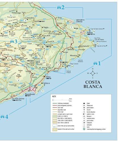 Costa Blanca Sunflower Walking Guide: 75 Long And Short Walks And 5 Car Tours (sunflower Guides)