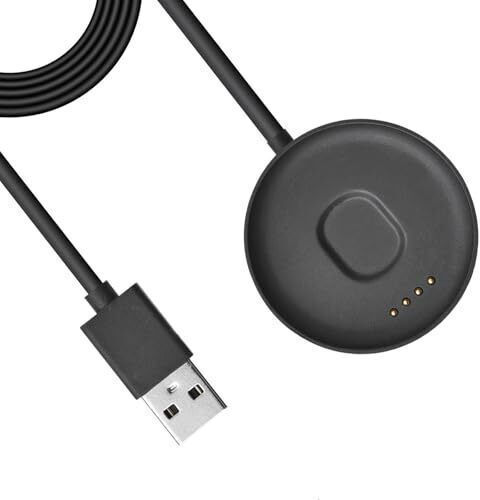 Akyga Charging Cable Φορτιστής για Ticwatch S2, Ticwatch E2 Μαύρος
