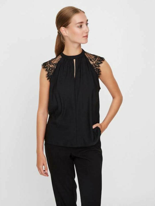 Bluza Damă De Vară Fără Mâneci Neagră