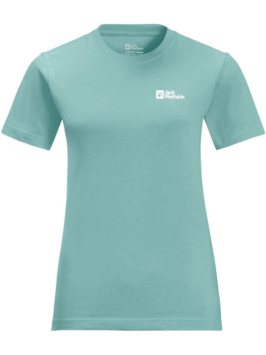 Women's Blouse Cotton Short Sleeve Green